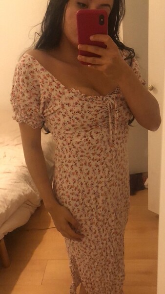 Robe longue fleurie M