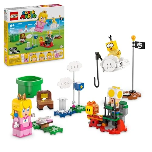 LEGO Super Mario Les Aventures de Peach Interactive - Set de Princesse - avec Toad Jaune - Idée Cadeau Nintendo pour Enfants Garçons et Filles Passionnés de Jeux Vidéo dès 6 Ans 71441
