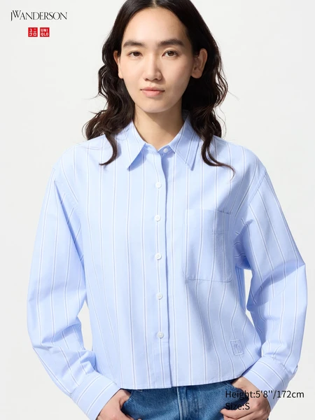Chemise Oxford (Coupe Boxy, Rayée)
