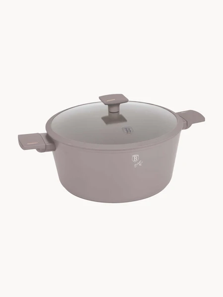 Casserole avec revêtement antiadhésif et couvercle Taupe | Westwing