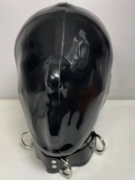 Cagoule intégrale en latex sans yeux