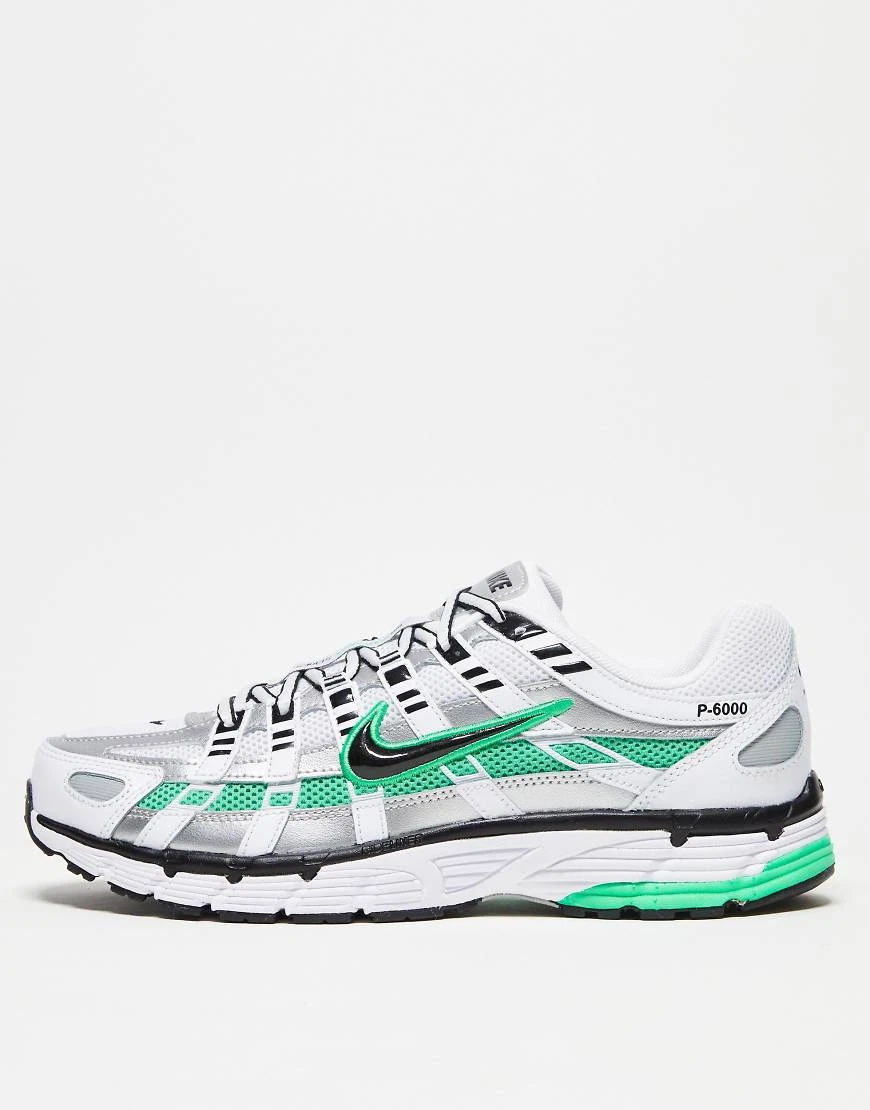 Nike - P-6000 - Baskets - Blanc, noir et vert
