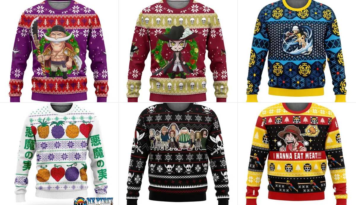 One Piece Ugly Christmas Sweater - One Piece Universe Store