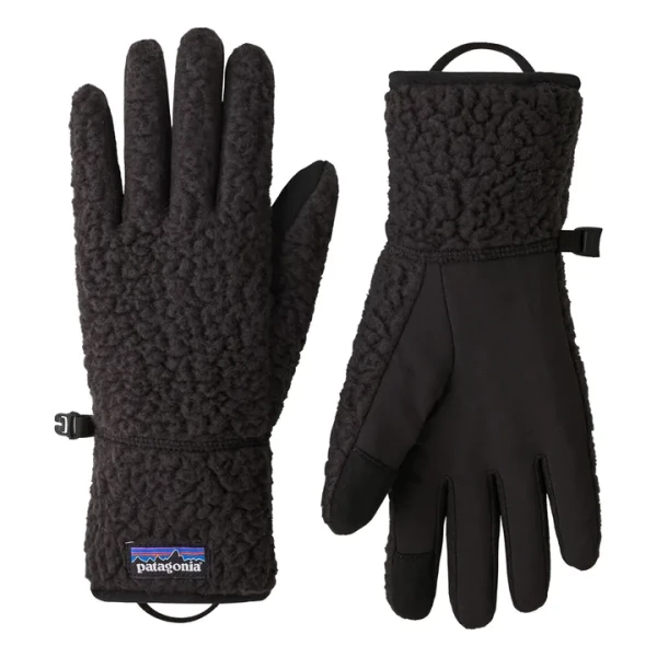 Patagonia - Gants Retro Pile Fibres Recyclées - Noir | Smallable