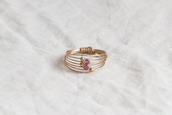 Bague Wire // Pink Tourmaline