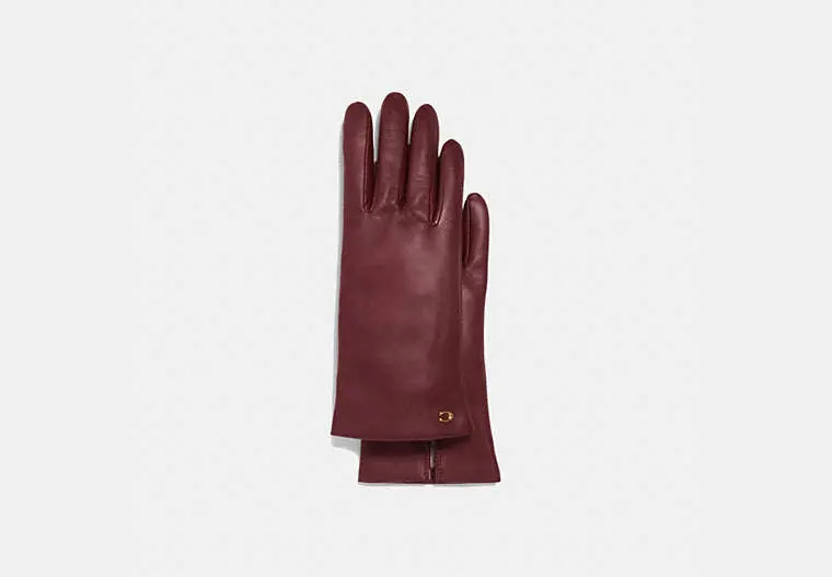 Sculpted Signature Leather Tech Gloves