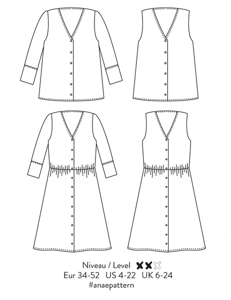 Patron Atelier Scämmit Robe - Anaé