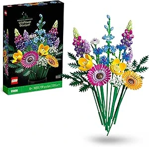 LEGO Botanicals Bouquet de Fleurs Sauvages - Plantes Artificielles avec Coquelicots et Lavande - Activité Manuelle pour Adulte - Idée Cadeau pour Femme ou Homme - Edition 2023-10313