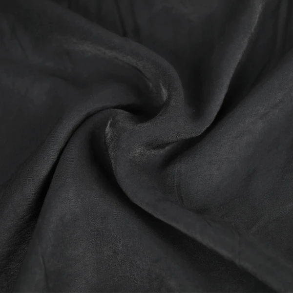 Tissu viscose Betty irisé noir | Tissu pour couture d'habits fluide et léger