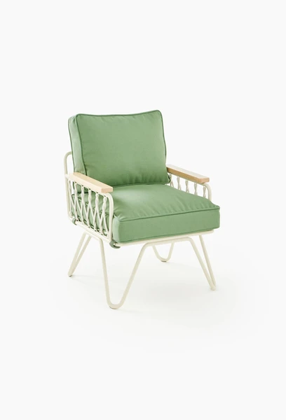 Fauteuil croisette enfant, en métal et coton - HONORE X MONOPRIX - Exclusivité web