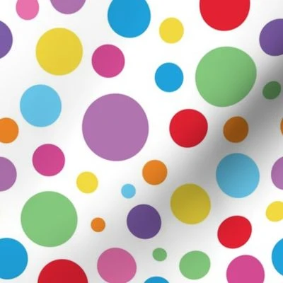 Clown Spots - Multicoloured - medium Fabric | Spoonflower