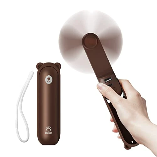 JISULIFE Ventilateur portatif marron