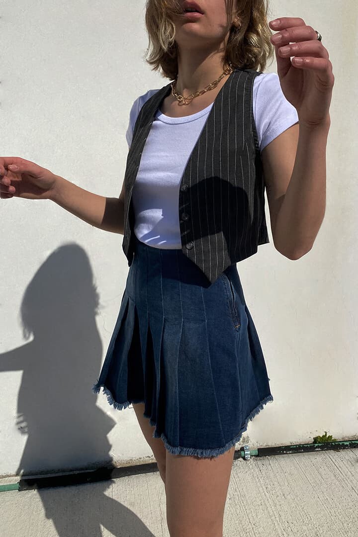 Jupe jean plissée | Collection 2021 | Subdued