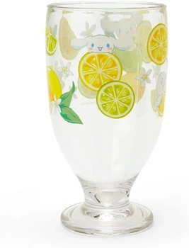 Sanrio Drinking Glass Cinnamoroll Colorful Fruit Design