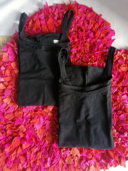 Intimissimi  donna S 2 canotte in cotone elasticizzato nere