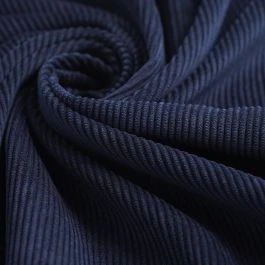 Tissu velours côtelé Victor bleu marine