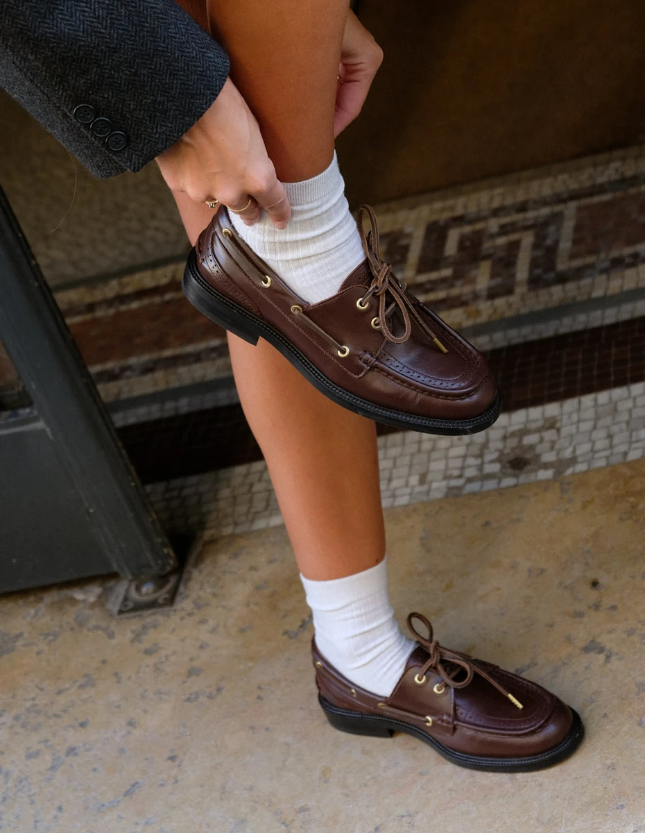 Niza derbies - Brown leather