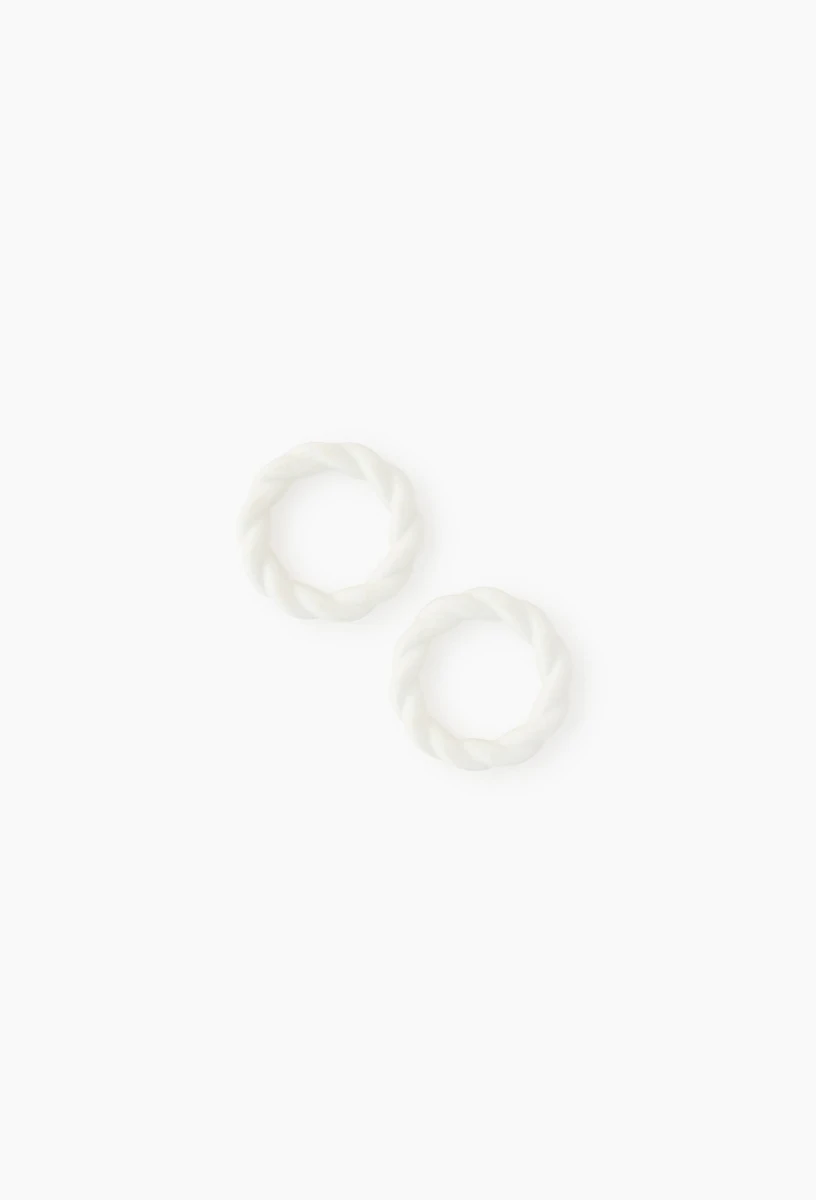 Lot de 2 - Ronds de serviette finition tressée
