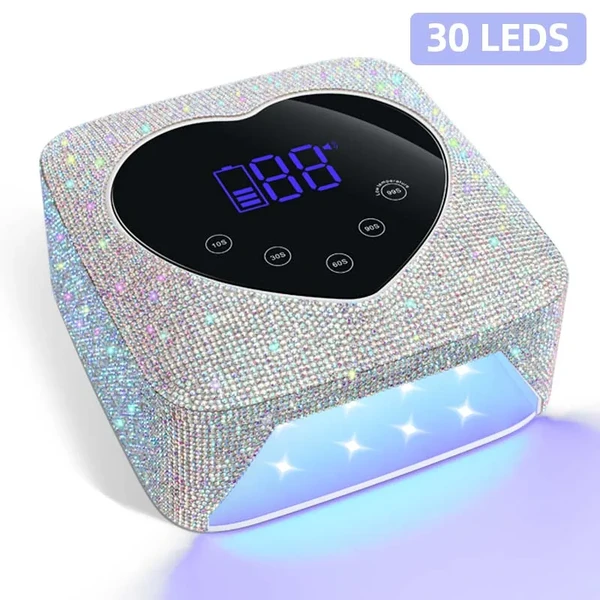 Lampe à ongles LED UV aste, lumière UV sans fil pour N64.avec biscuits, en forme de cœur, machine de manucure et pédicure, outils pour ongles, 72W - AliExpress 66