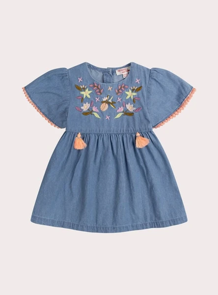 Robe denim pour bébé fille
