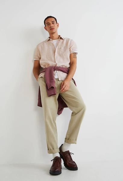 Pantalon élastiqué en coton BIO GOTS