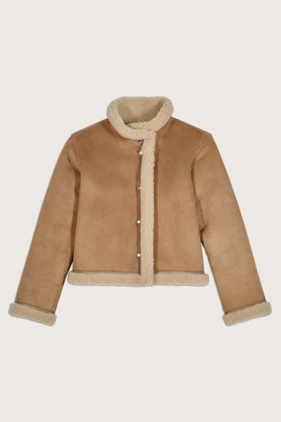 Manteau Court Magic Marron // ba&sh BE