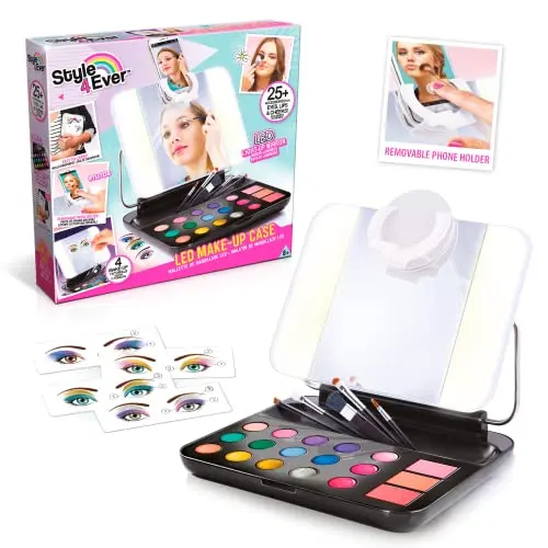 Canal Toys Make Up Style 4 Ever-Mallette Miroir LED Lumineux, Maquillage, pinceaux et Porte-téléphone-dès 8 Ans-OFG 247, Multicolore