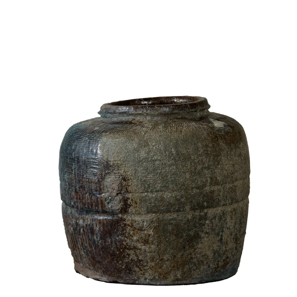 Yishui - Ancien pot chinois émaillé n°1