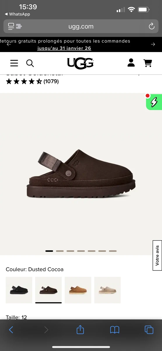 UGG goldenstar sabot