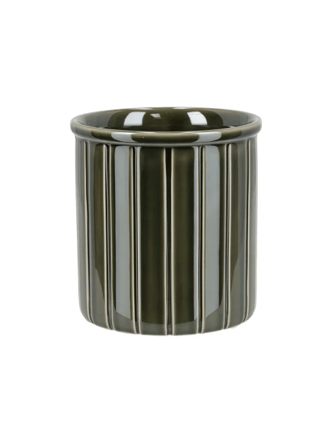 Cache-pot | Grès. Ø 13,4 cm. | Pine Green