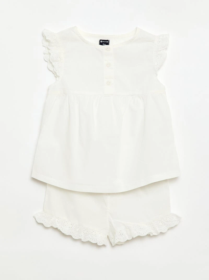 Pyjama court débardeur + short - 2 pièces