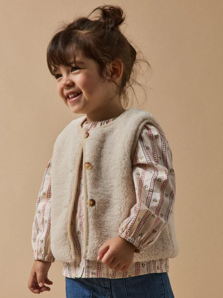 Veste sans manches en sherpa Bébé