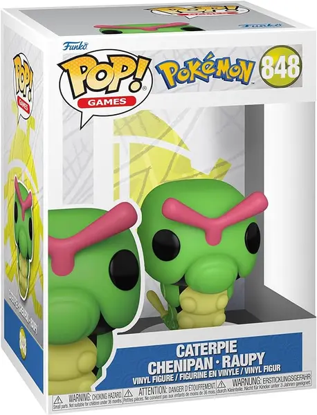Funko Pop! Games: Pokemon - Caterpie - Chenipan - Figurine en Vinyle à Collectionner - Idée de Cadeau - Produits Officiels - Jouets pour Les Enfants et Adultes - Video Games Fans