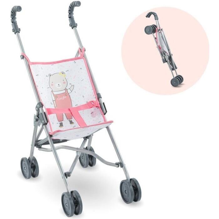 Corolle - Poussette canne rose pour poupon 36cm, 4