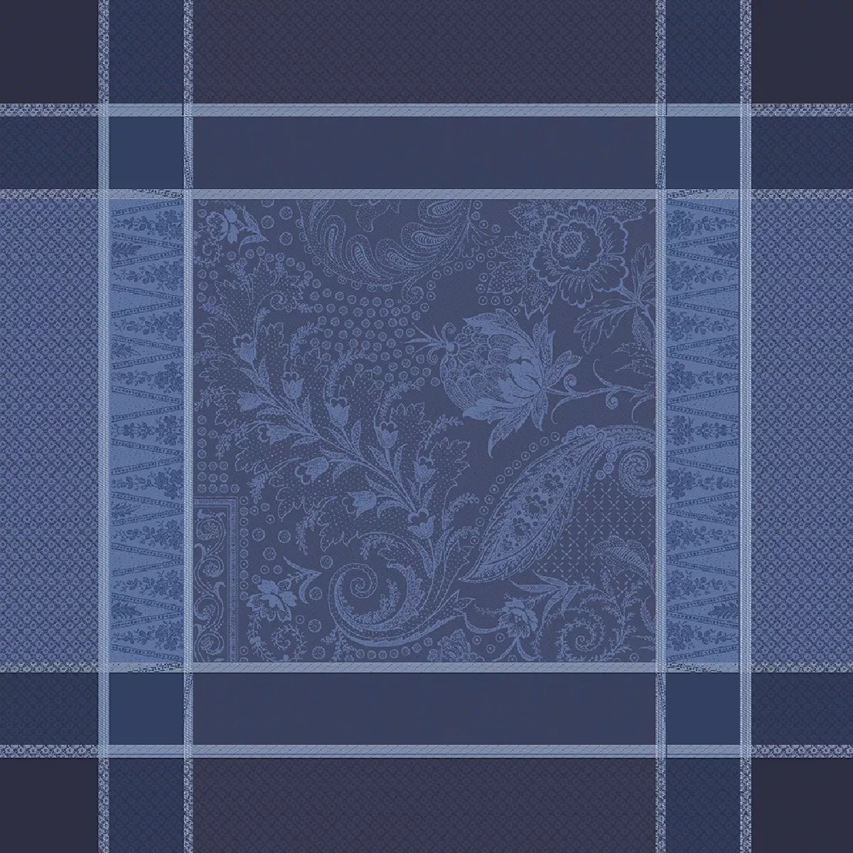 Serviette coton bleu Persina crepuscule