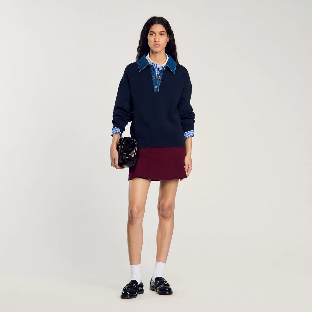 Pull à col polo