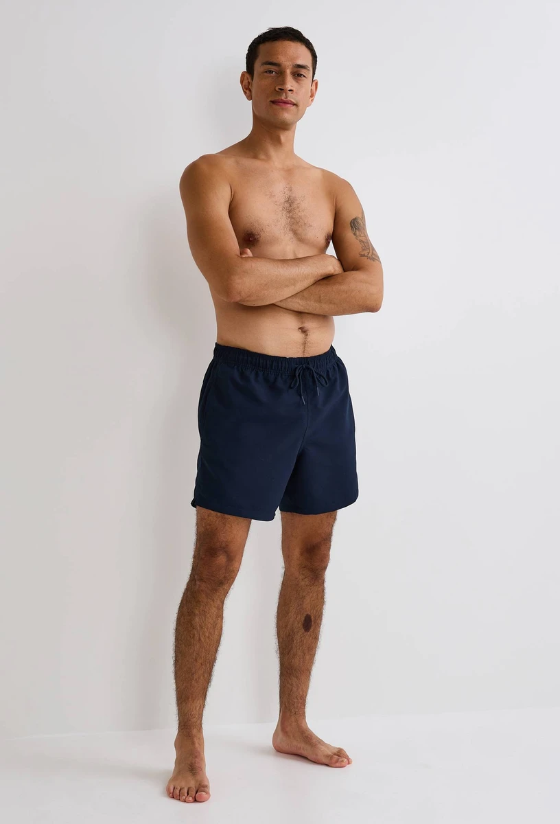 Short de bain uni BLEU FONCE pour homme MONOPRIX