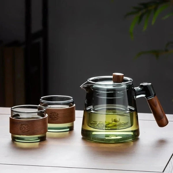 Théière en verre | CristalWood™