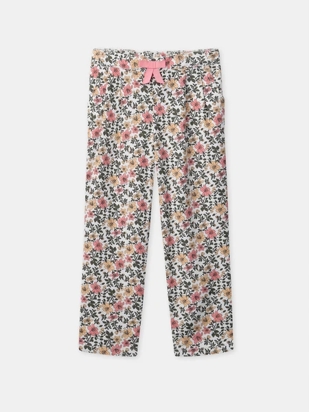 Pantalon imprimé fleuri Fille