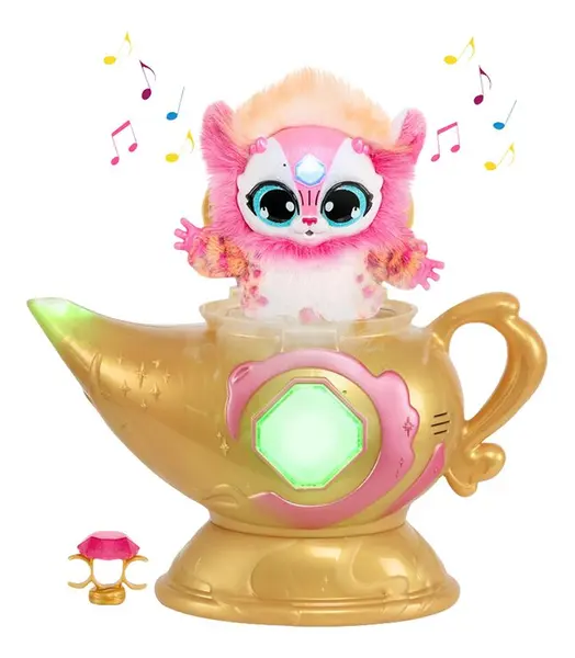 Peluche interactive Magic Mixies Magic Genie Lamp rose