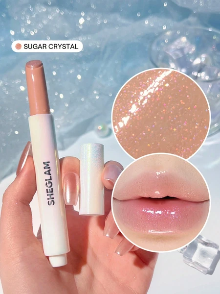 SHEGLAM Pout-Perfect Shimmer Lip Plumper-Sugar Crystal Brillant à LèVres Solide Hydratant Et Repulpant Shimmer SéRum Repulpant Nourrissant Et AntiadhéSif Pour Les LèVres Rouge à LèVres à L'Huile De Coco CosméTiques Pour Les LèVres PâQues FêTe Des MèRes Remise De DiplôMe Anniversaire Vacances Printemps ÉTé Y2K Fantaisie Mode Maquillage CosméTique FêTe Plage Voyage Camping ExtéRieur ÉCole Campus Voyage Festivals DéCor Cadeau PréSent Rose Fille Cosplay Meilleur Couleur Charme Ambiance