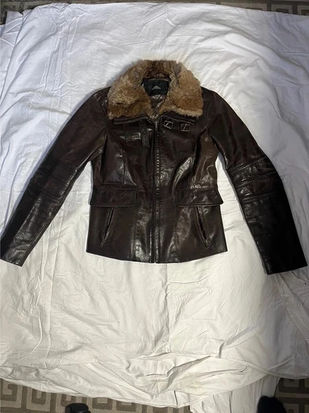 Veste en cuire oakwood