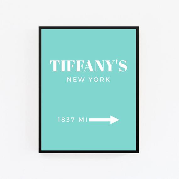 Tiffany's Print,Fashion Poster,Tiffany's Wall Art,Tiffany's Poster ...