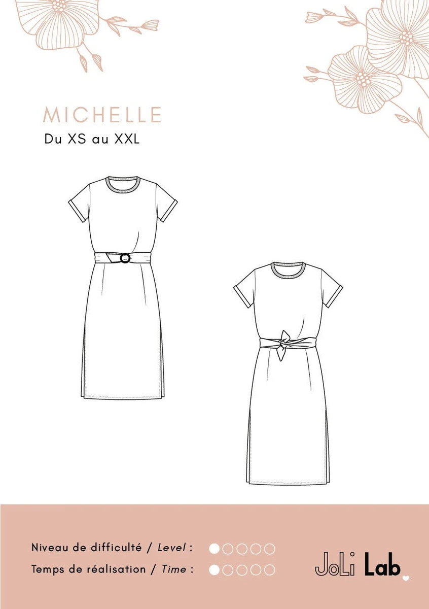 Robe Michelle - Patron Couture PDF ou Pochette