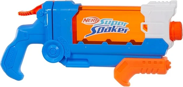 Nerf Super Soaker Flip Fill, Blaster à Eau, 4 Styles de Jet, Remplissage Rapide, 887 ML, Jouet d’Eau pour Filles et Garçons, Jeu d’Arrosage Extérieur, à Partir de 6 Ans