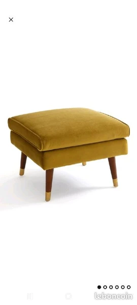 Pouf velours neuf
