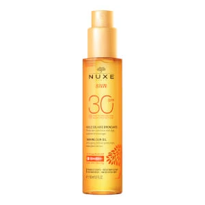 Huile Solaire Bronzante Haute Protection SPF30 visage et corps, NUXE Sun 150 ml