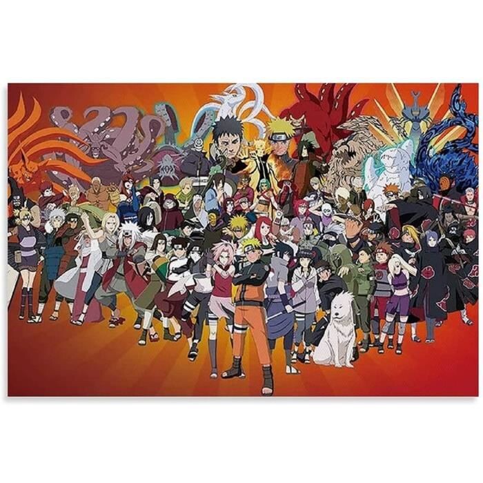 SDFGSD Naruto Poster Anime Japonais Poster Poster Peinture