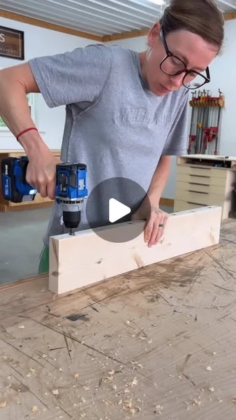 Woodshop Diaries | Shara on Instagram: "What can you make with a scrap piece of 2x6? ADWith the help of a few of my favorite @kregjig tools, the easiest floating shelf ever 🙌The Kreg MultiMark (one of my absolute favorite tools!) helped me mark my dowel locations while the Kreg Drilling guide helped me drill them perfectly straight. After they were glued in, the magnetic stud finder helped me locate the wall studs to secure and hang easy DIY flooring shelf…all made in about 20 minutes 😉 These tools may be small, but they are mighty! Grab yours now on Kregtool.com and check out the full shelf tutorial on the blog #kregpartner #kregtool #kregjig #floatingshelf #easyDIY"