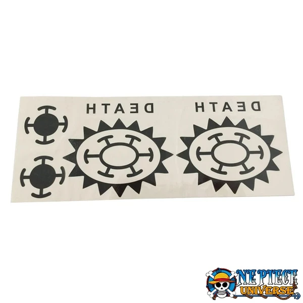 Trafalgar Law Hand Tattoo DEATH Sticker Cosplay | One Piece Universe Store
